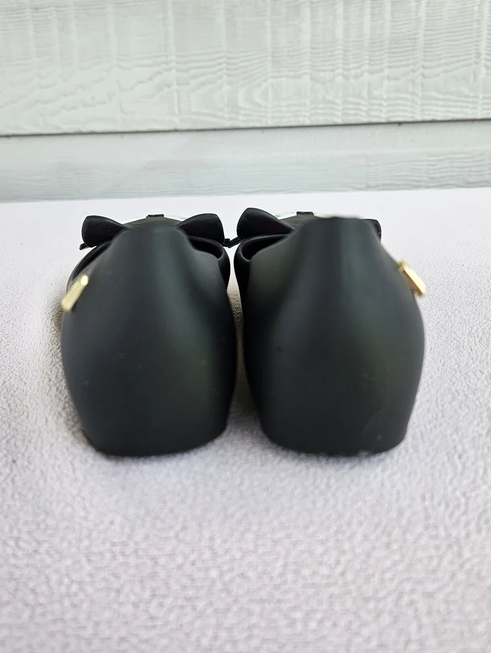 Mel Dreamed by Mini Melissa Ultragirl Black Cat Halloween Slip-On Flats SZ 11
